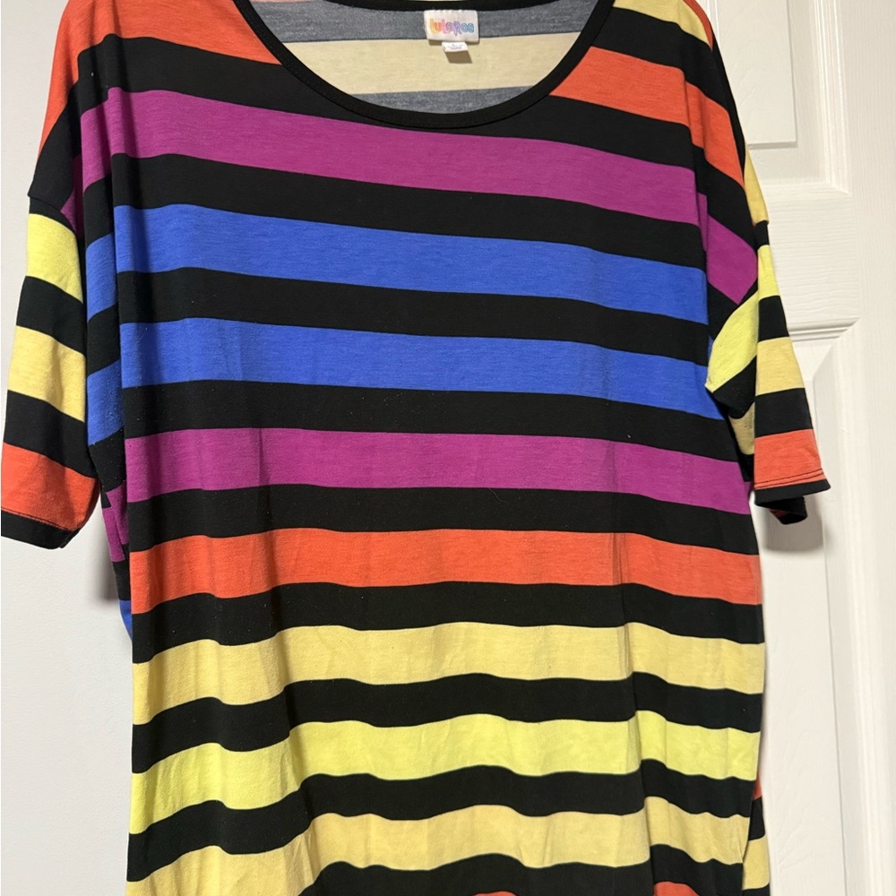 LuLaRoe Multicolor Striped Long Sleeve Top